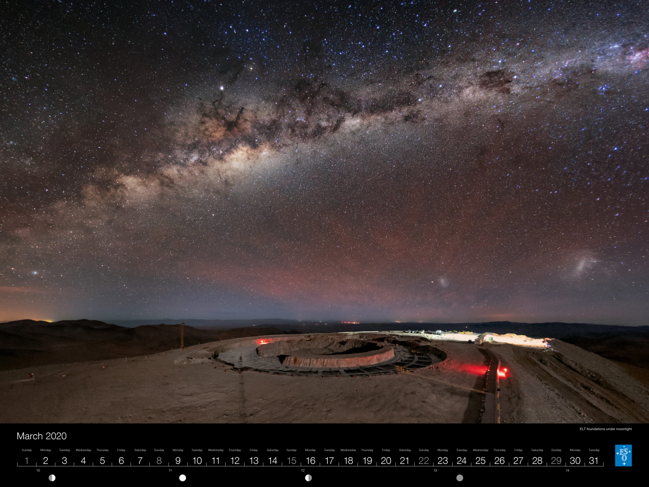 Calendário ESO 2020: Março.