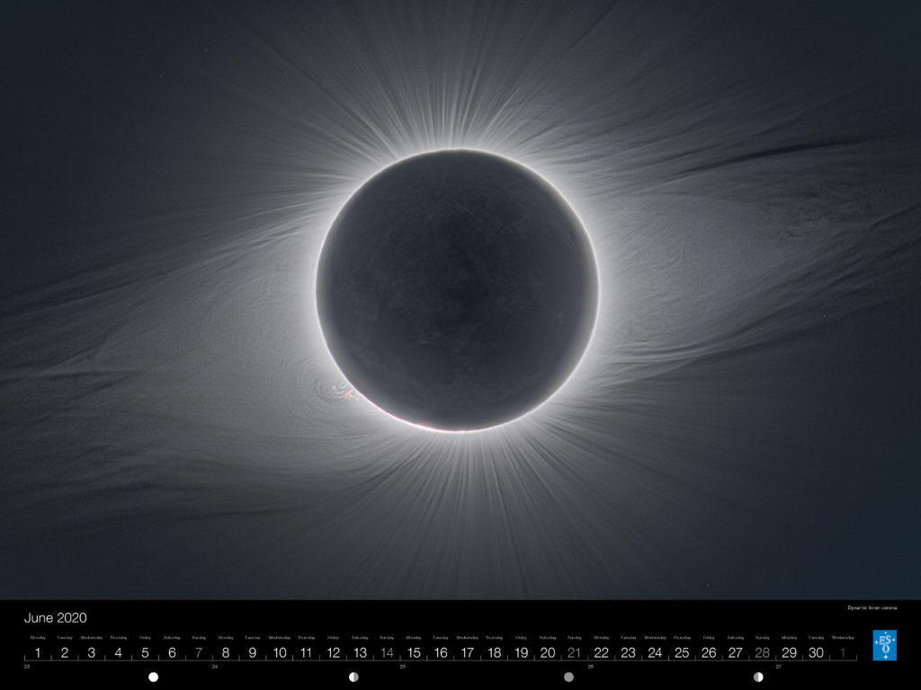 Calendário ESO 2020: Junho.