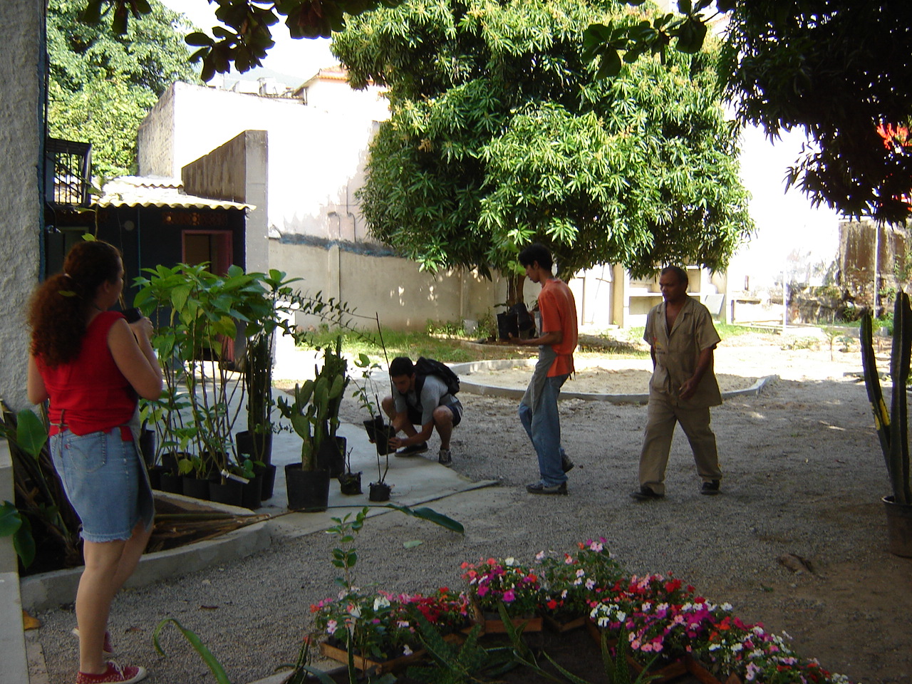 Plantio de plantas, Jardim Didático, 2006.