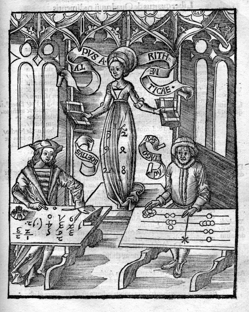 Margarita philosophica, Aritmética, Gregor Reisch, 1504.
