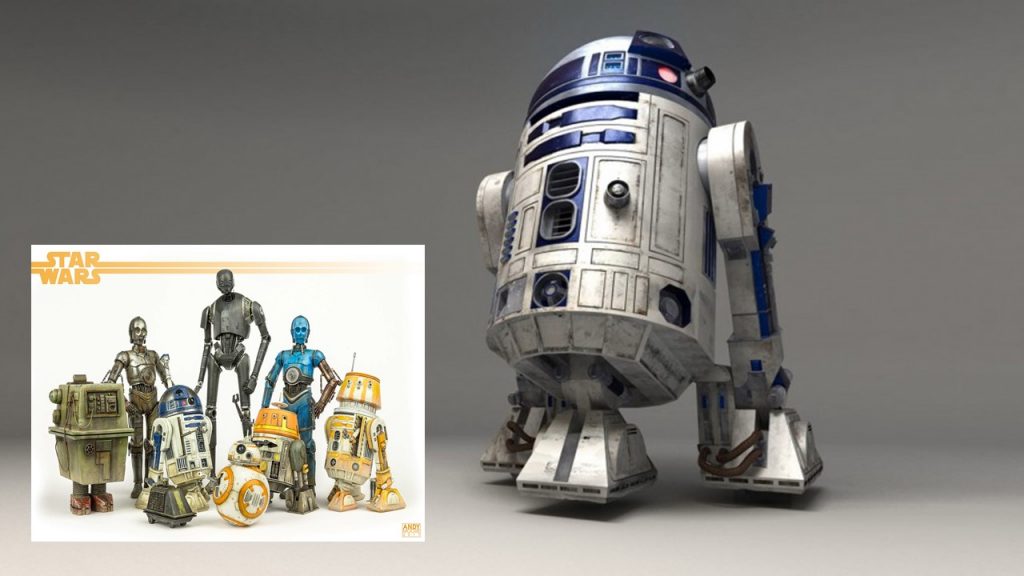 1977: STAR WARS R2-D2 e C-3PO