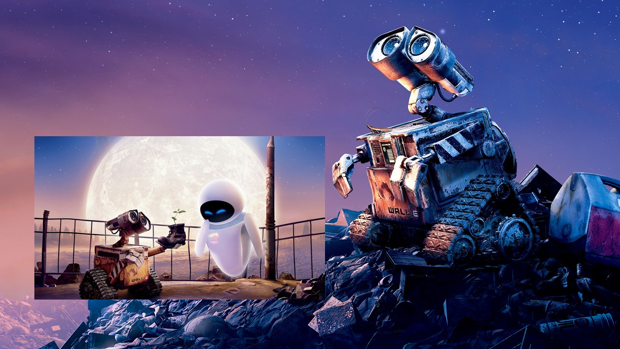 2008 WALL-E e EVA, Robôs podem amar.