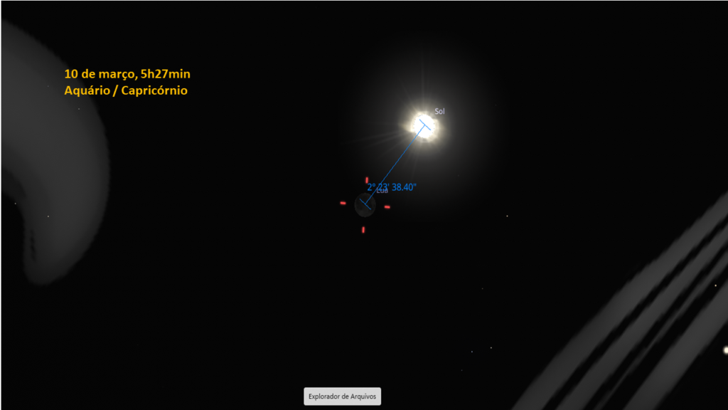 Lua e Sol, sem eclipse dessa vez.