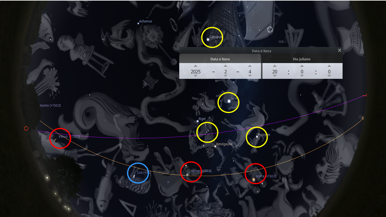 04/02: Uma noite de magia na esfera celeste.