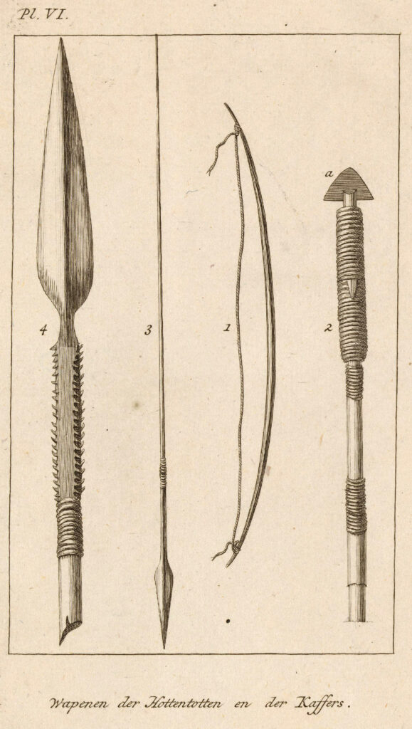 Arco e flecha, armas de caça.