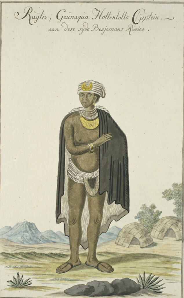 Ruijter, "capitão", líder Khoisan de Gounaqua.