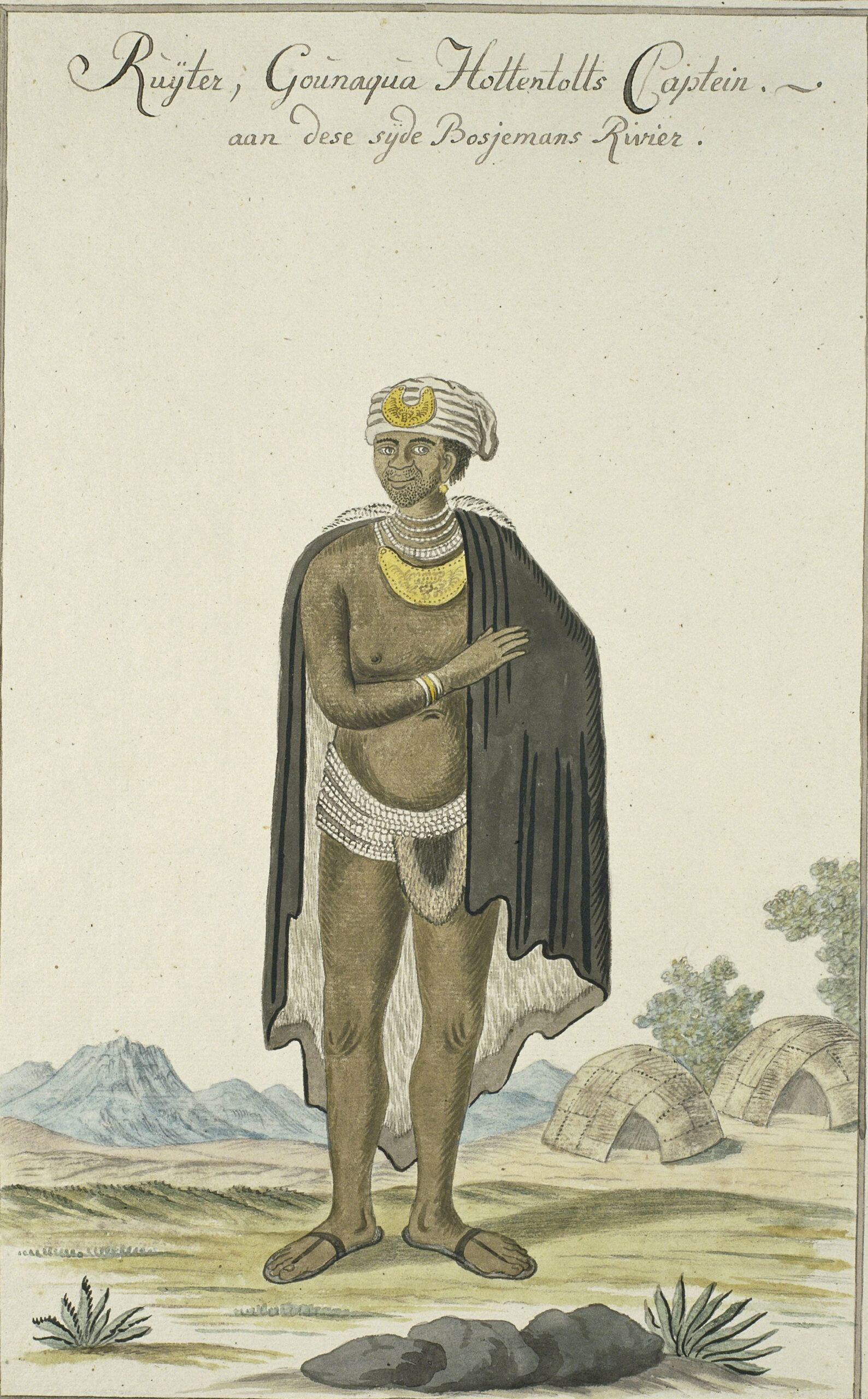 Ruijter, "capitão", líder Khoisan de Gounaqua.